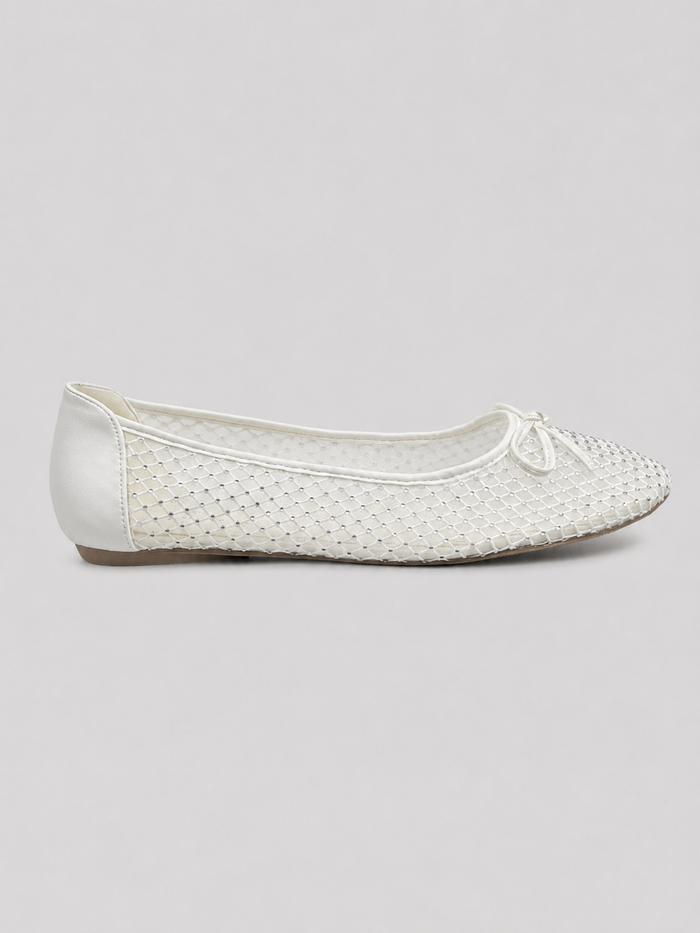 Embellished Mesh Flat
