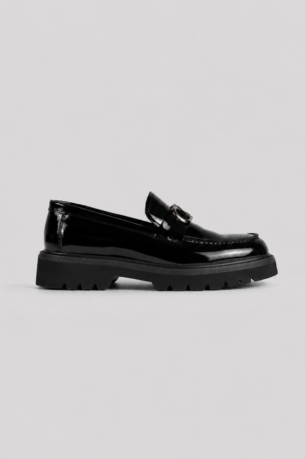 Gloss Buckle Loafer