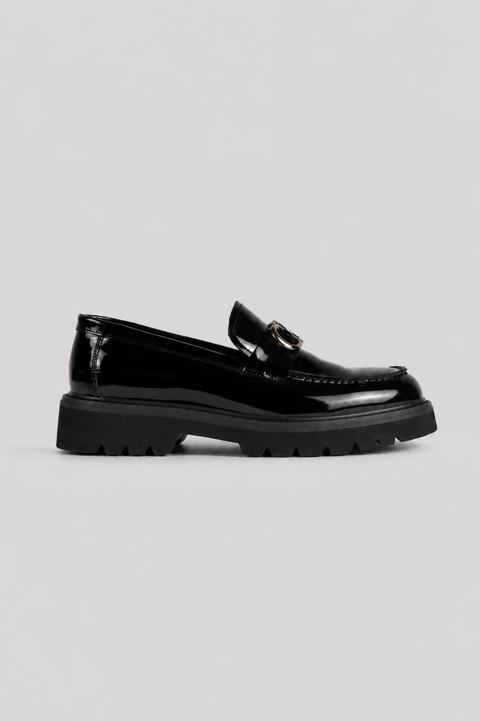 Gloss Buckle Loafer