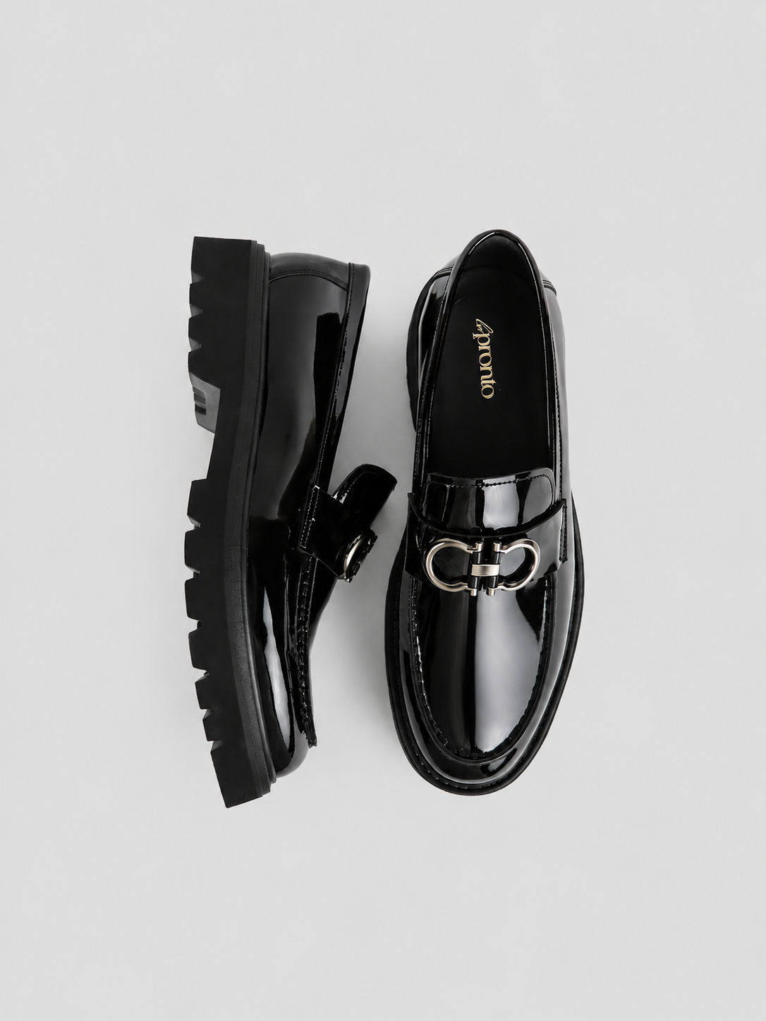 Gloss Buckle Loafer