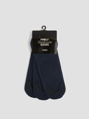 Navy invisible socks