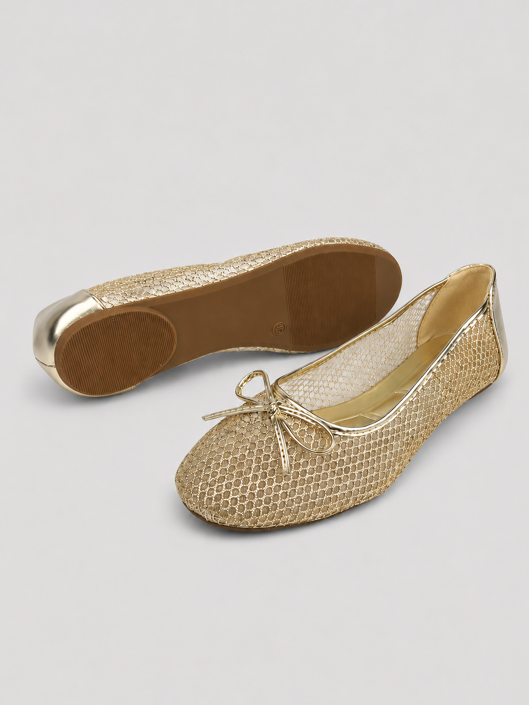 Embellished Mesh Flat