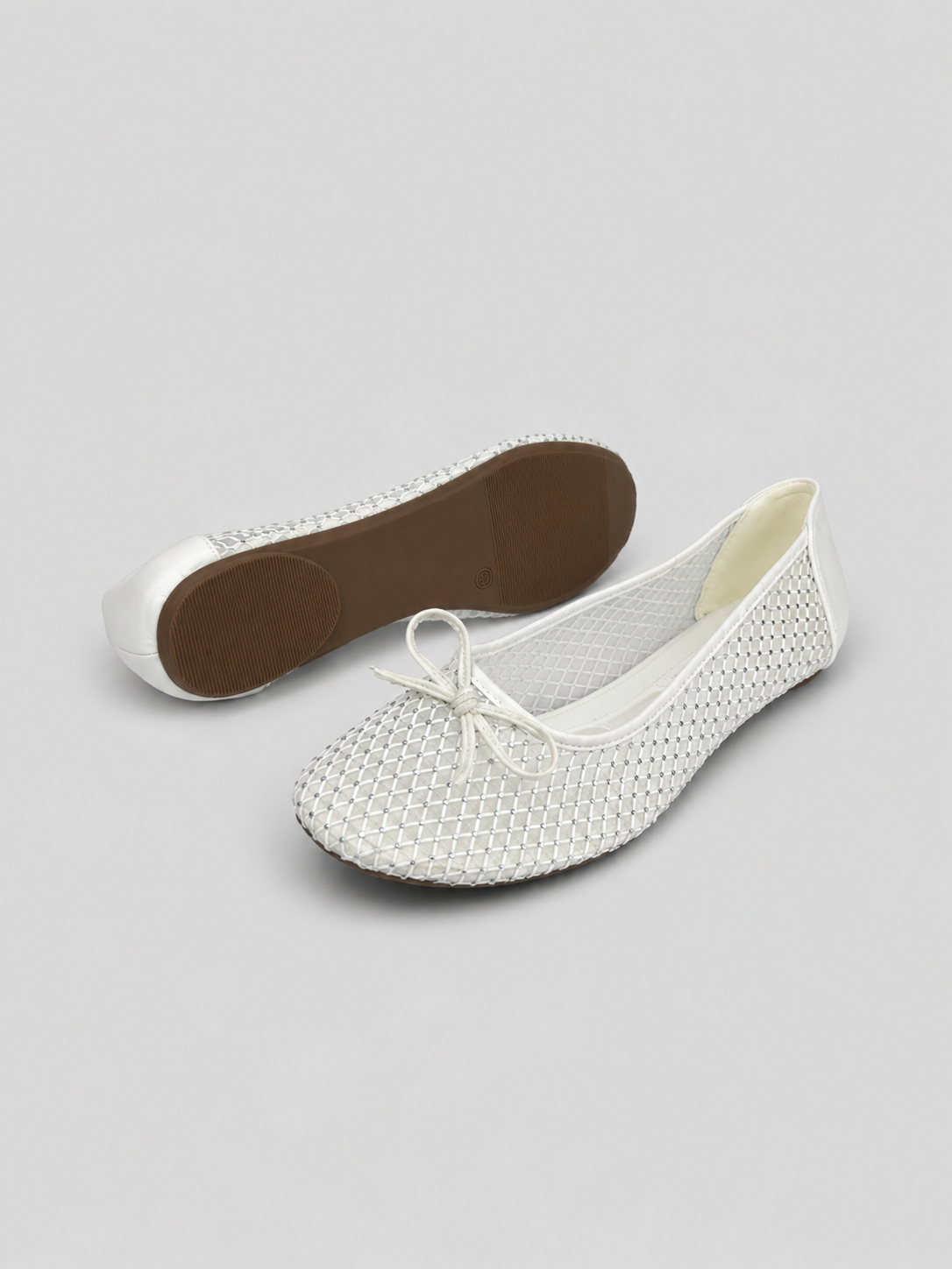 Embellished Mesh Flat
